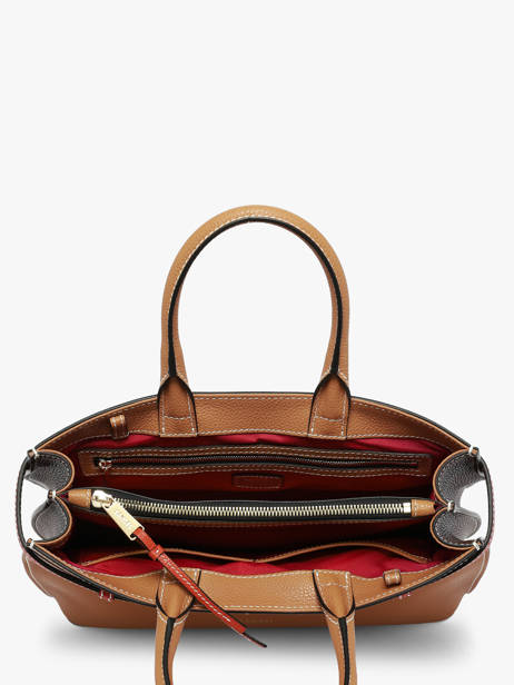Sac Porté Main Faubourg Cuir Lancel Marron faubourg A13548 vue secondaire 4