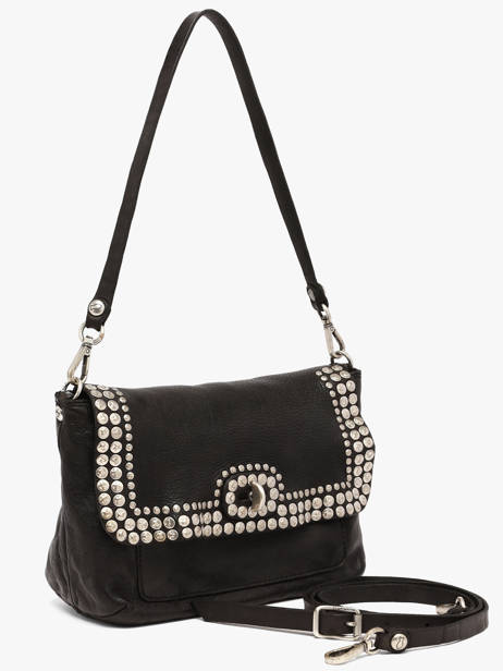 Sac Bandoulière Orchidea Cuir Campomaggi Noir orchidea 25890ND vue secondaire 2