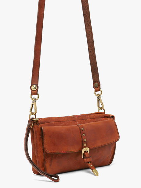 Sac Bandoulière Kura Cuir Campomaggi Marron kura 34070ND vue secondaire 2