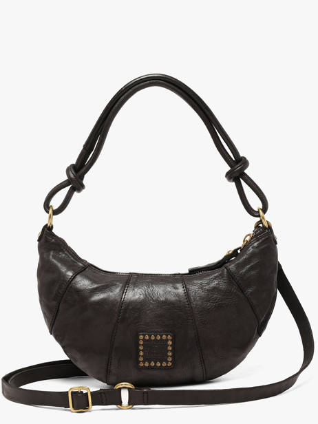 Sac Porté épaule Kura Cuir Campomaggi Noir kura 45570ND vue secondaire 5