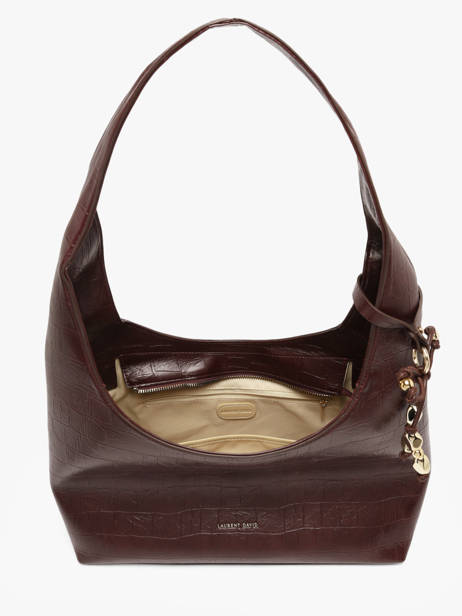 Sac Cabas Lauren Effet Croco Laurent david Rouge ld bags 52 vue secondaire 3