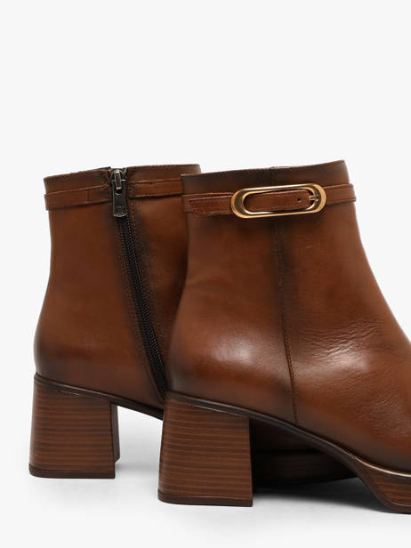 Bottines à Talon En Cuir Dorking Marron women SK vue secondaire 2