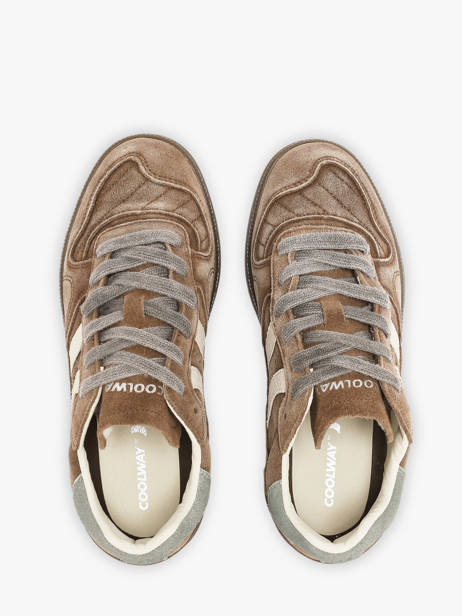 Sneakers En Cuir Coolway Marron women 7633401 vue secondaire 3