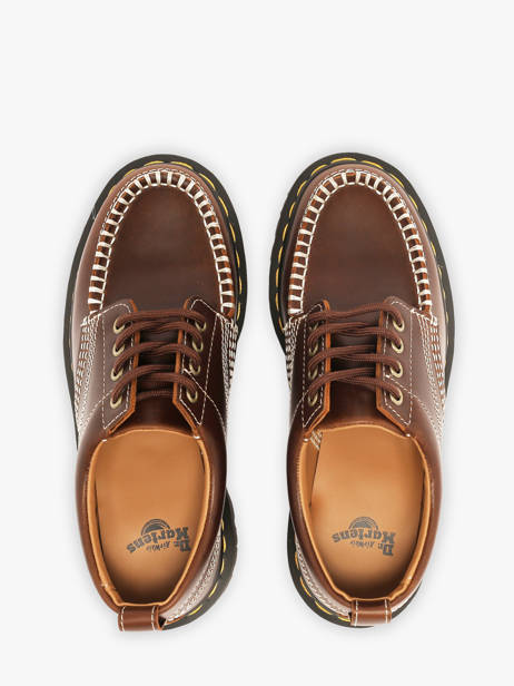 Chaussures Lowell En Cuir Dr martens Marron boy 31817243 vue secondaire 3