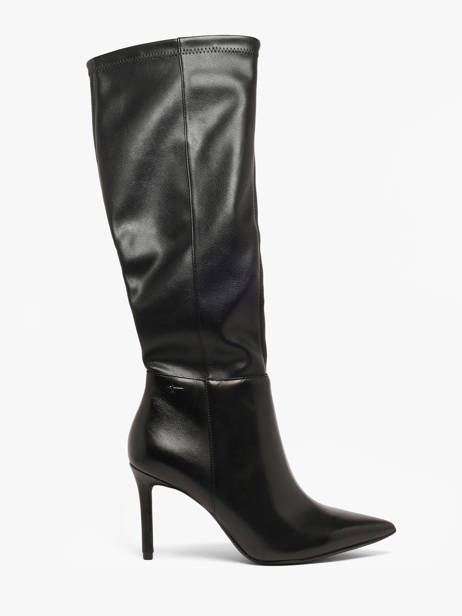 Bottes Talon Aiguille En Cuir Tamaris Noir women 45
