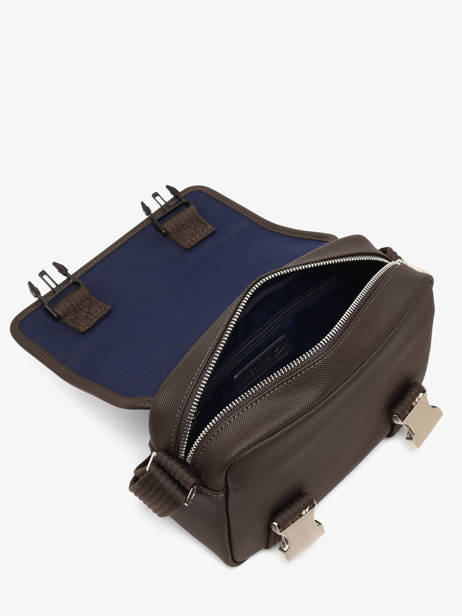 Sac Bandoulière Lacoste Marron men's classic NH4858HC vue secondaire 2
