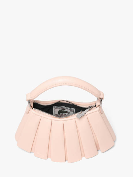 Sac Bandoulière Lenglen Cuir Lacoste Rose lenglen NU5219DP vue secondaire 3