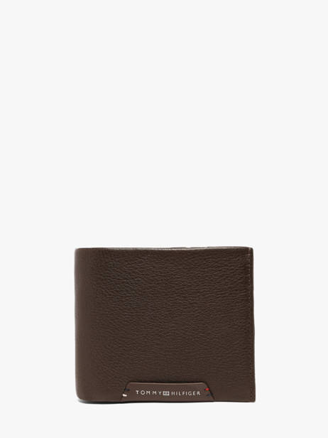 Portefeuille Cuir Tommy hilfiger Marron corporate AM14780