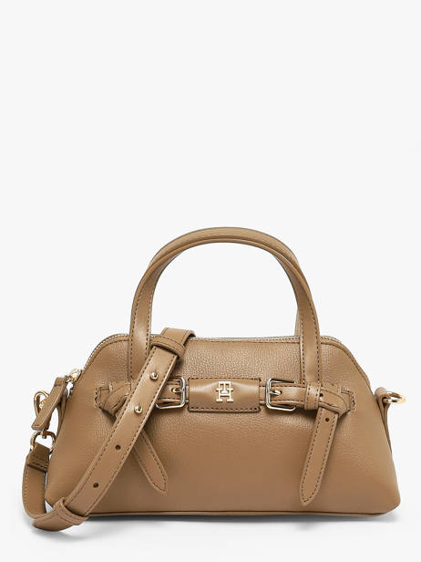Sac Bandoulière Th Buckle Polyurethane Tommy hilfiger Beige th buckle AW19034