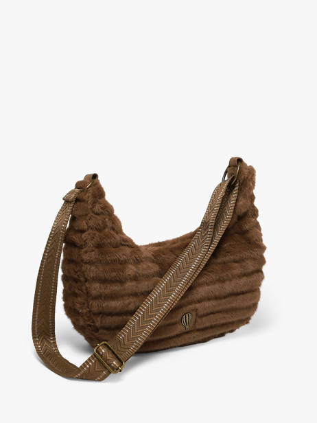 Sac Porté épaule Quadri Polyester Le voyage en panier Marron quadri AHP320 vue secondaire 2
