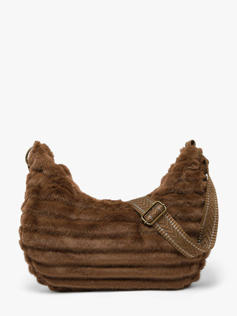 Sac Porté épaule Quadri Polyester Le voyage en panier Marron quadri AHP320 vue secondaire 4