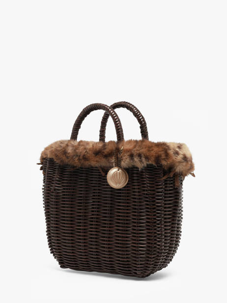 Panier S Doudou Léopard Le voyage en panier Marron doudou S vue secondaire 2