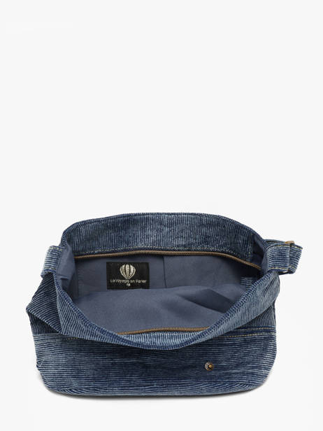 Sac Bandoulière Denim Le voyage en panier Bleu denim AHP338 vue secondaire 3
