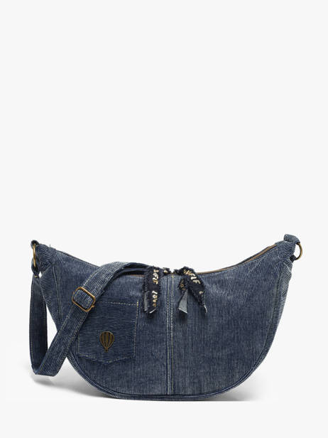 Sac Bandoulière Denim Le voyage en panier Bleu denim AHP339