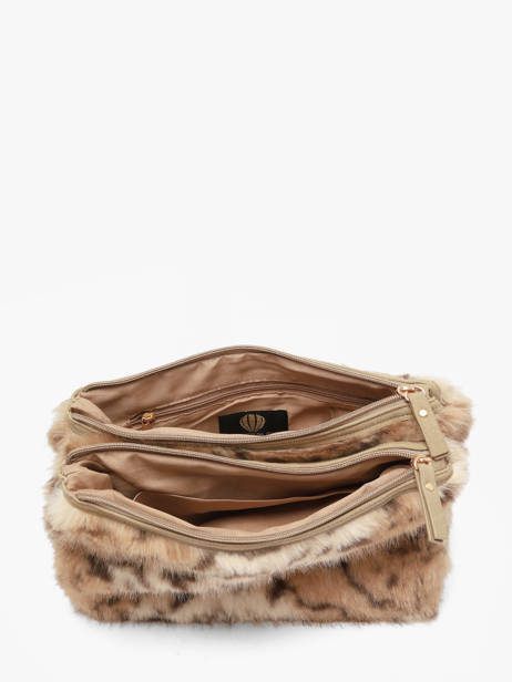 Sac Bandoulière Doudou Le voyage en panier Beige doudou AHP314 vue secondaire 3