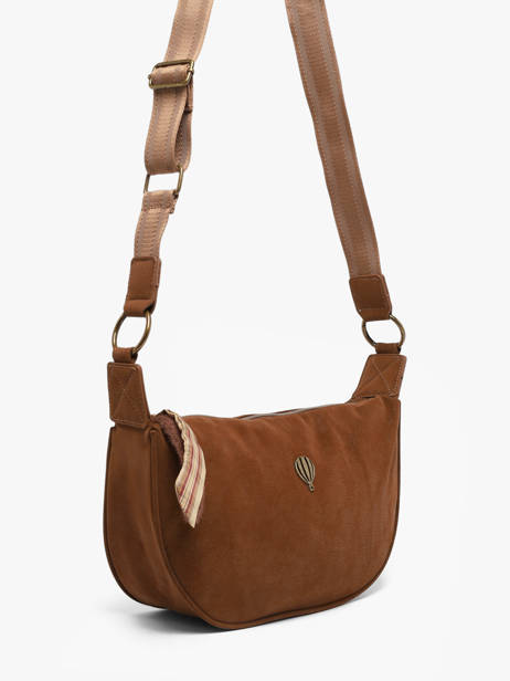 Sac Bandoulière City Polyurethane Le voyage en panier Marron city AHP332 vue secondaire 2