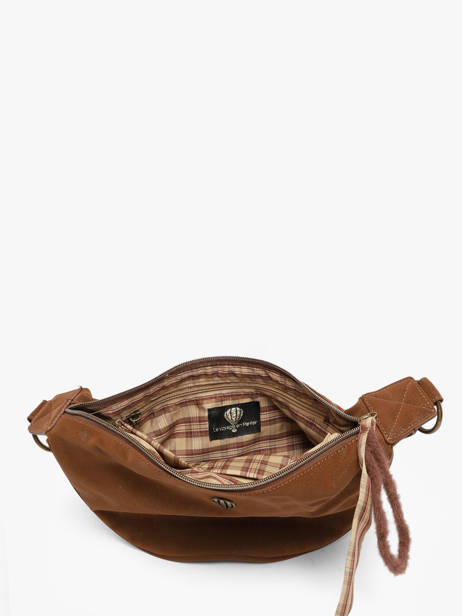 Sac Bandoulière City Polyurethane Le voyage en panier Marron city AHP332 vue secondaire 3