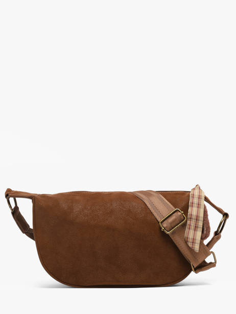 Sac Bandoulière City Polyurethane Le voyage en panier Marron city AHP332 vue secondaire 4