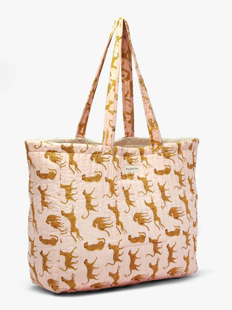 Sac Porté épaule Fauve A4 Coton Byzantine Multicolore cabas FAU vue secondaire 2
