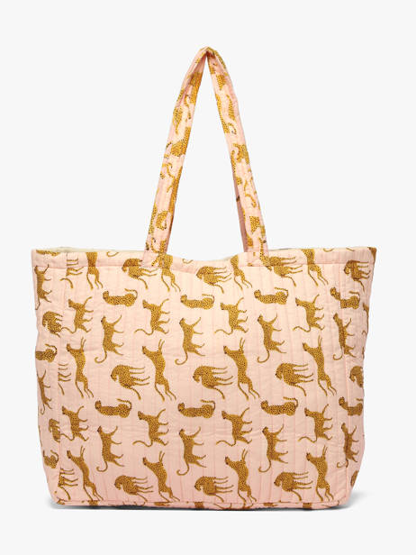 Sac Porté épaule Fauve A4 Coton Byzantine Multicolore cabas FAU vue secondaire 4