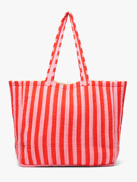 Sac Porté épaule Pacha A4 Coton Byzantine Rouge cabas PAC vue secondaire 4