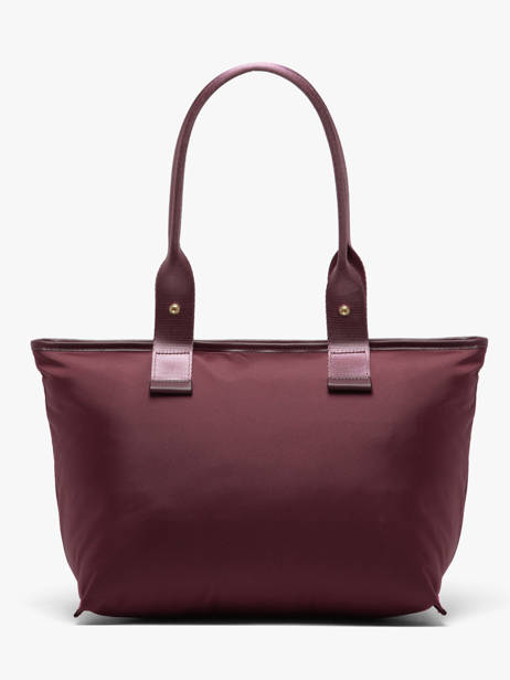 Sac Cabas Zippé M Mistral Rollable Nylon Et Cuir Lancel Violet mistral A13995 vue secondaire 5