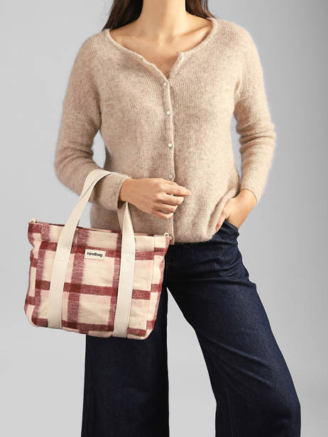 Sac Porté Main Tartan Hindbag Rose tartan TA vue secondaire 1
