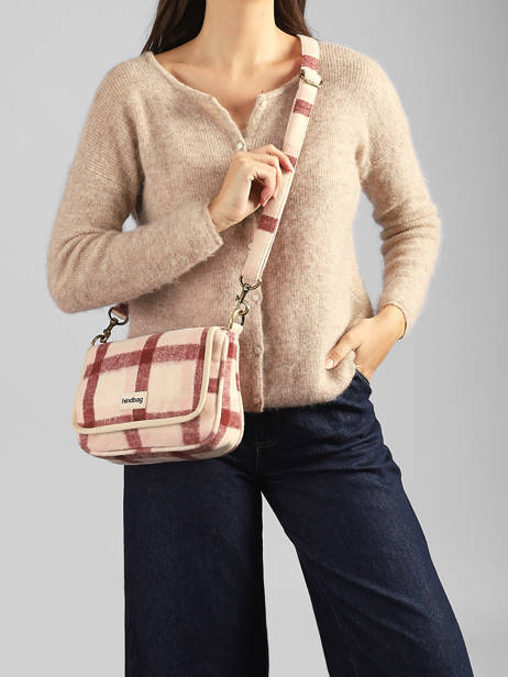 Sac Bandoulière Tartan Hindbag Rose tartan TA vue secondaire 1