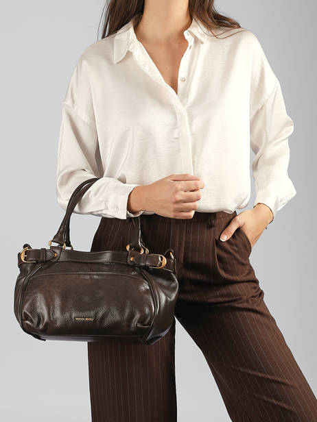 Sac à Main Lune Cuir Vanessa bruno Marron lune 7V40920 vue secondaire 1