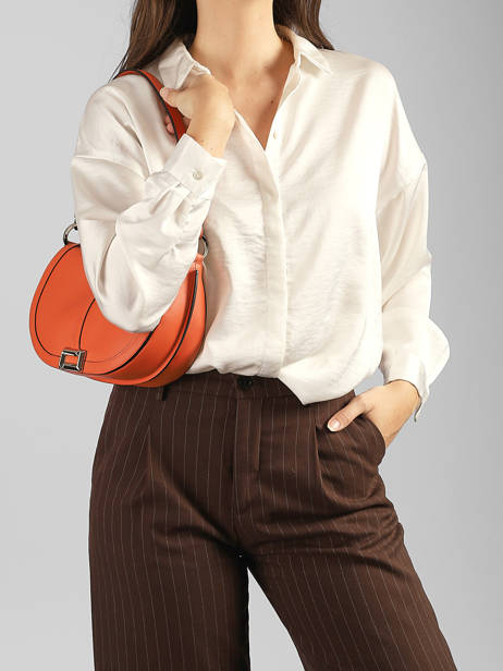 Sac Bandoulière Celeste Cuir Lancel Orange celeste A14229 vue secondaire 1