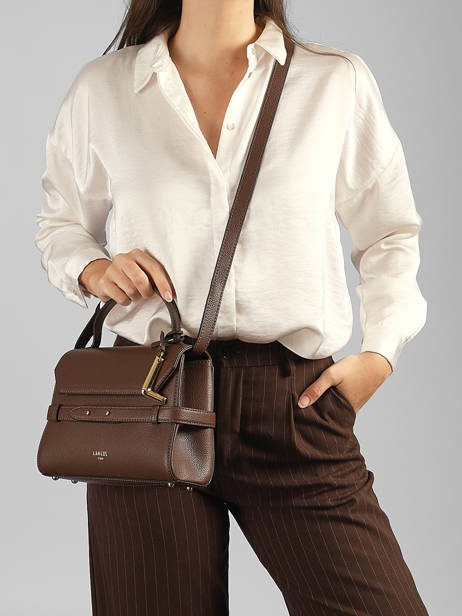 Sac Bandoulière Faubourg Cuir Lancel Marron faubourg A13948 vue secondaire 1