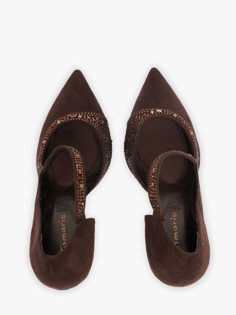Escarpins Talon Aiguille Tamaris Marron women 47 vue secondaire 3