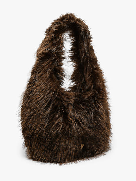 Sac Porté épaule Doudou Polyester Le voyage en panier Marron doudou AHP318 vue secondaire 2