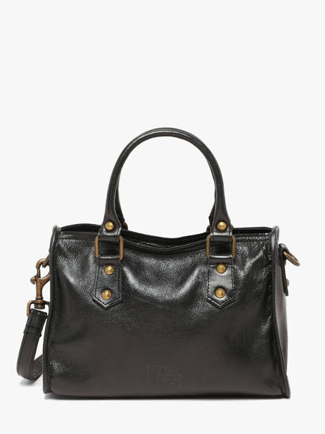 Sac Bandoulière Cow Shiny Cuir Basilic pepper Noir cow shiny BCOS72