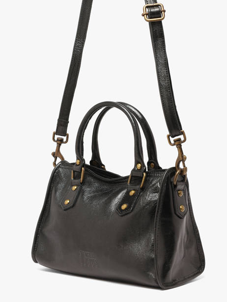 Sac Bandoulière Cow Shiny Cuir Basilic pepper Noir cow shiny BCOS72 vue secondaire 1
