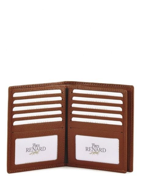 Portefeuille Cuir Yves renard Marron foulonne 23425 vue secondaire 3
