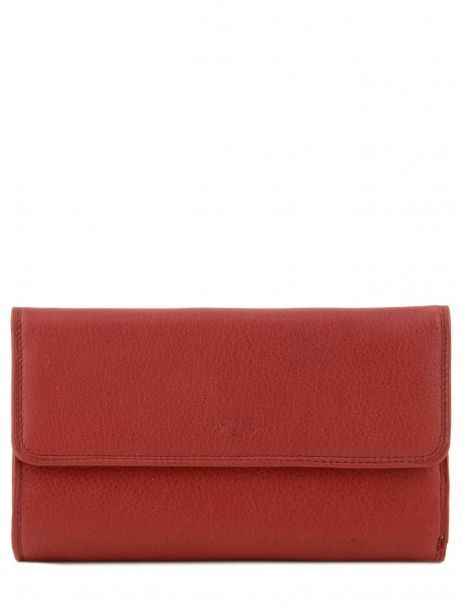 Porte-monnaie Cuir Katana Rouge marina 753080