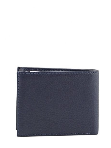 Wallet Leather Yves renard Blue foulonne 2307 other view 2