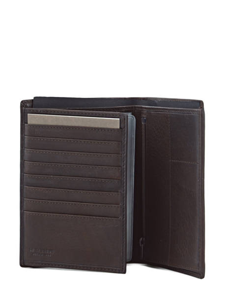 Grand Portefeuille Vertical Zippé Gary Cuir Le tanneur Marron gary TRA3318 vue secondaire 3