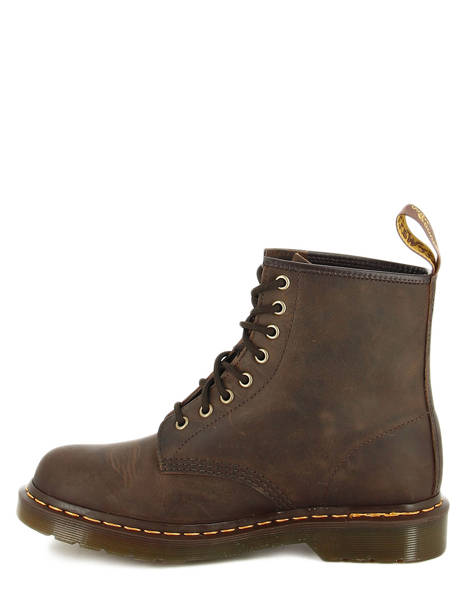 Boots 1460 Crazy Horse Dr martens Marron unisex 11822203 vue secondaire 2