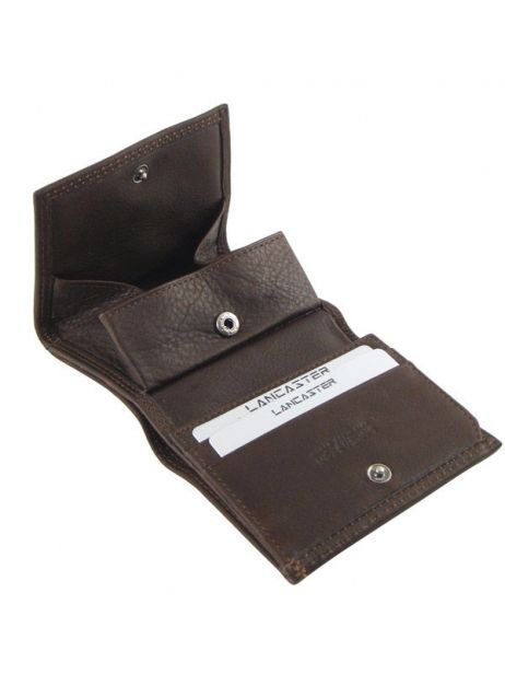 Coin Purse Leather Lancaster Black soft vintage homme 120-10 other view 4