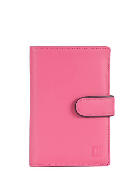 Wallet Leather Hexagona Pink multico 227376