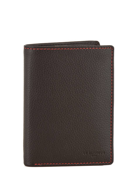 Portefeuille M Vertical Zippé Charles Cuir Le tanneur Noir charles TCHA3311