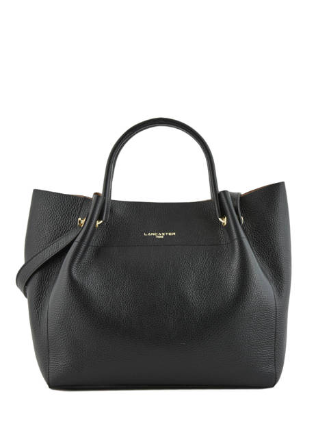 Sac Shopping Foulonne Double Cuir Lancaster Noir foulonne double 20