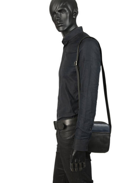 Sac Bandoulière S Bicolore Hexagona Noir ligne 68 0686297 vue secondaire 1