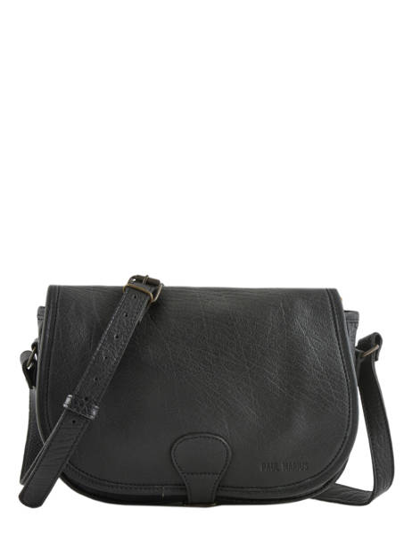 Leather Le Vagabond Crossbody Bag Paul marius Black vintage VAGABOND