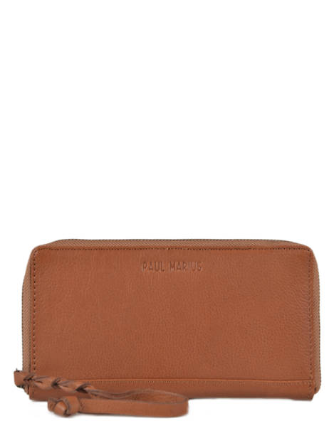 Leather Charlotte Wallet Paul marius Brown vintage CHARLOTT