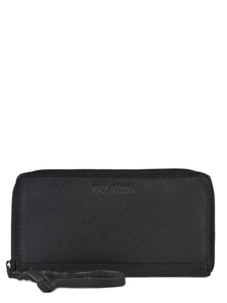 Leather Charlotte Wallet Paul marius Black vintage CHARLOTT