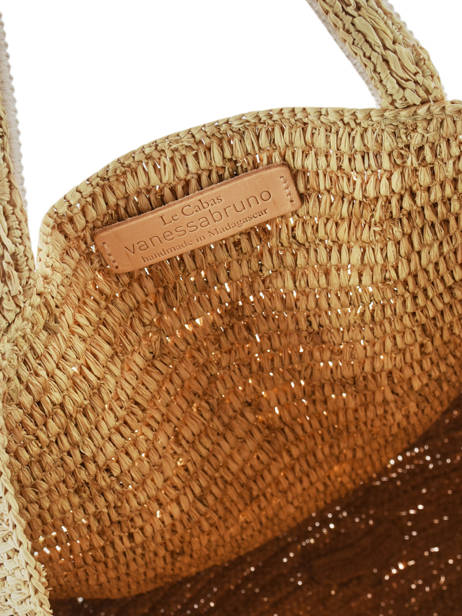 Medium Tote Bag Cabas Raffia Sequins Vanessa bruno Beige cabas raphia 64V40413 other view 4