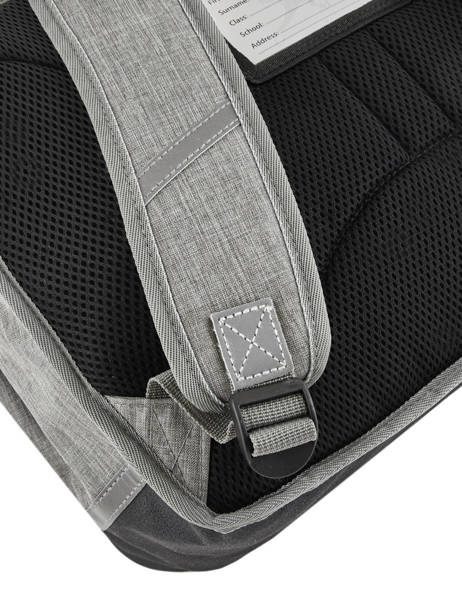 Cartable 2 Compartiments Cameleon Gris vintage fantasy PBVGCA38 vue secondaire 3